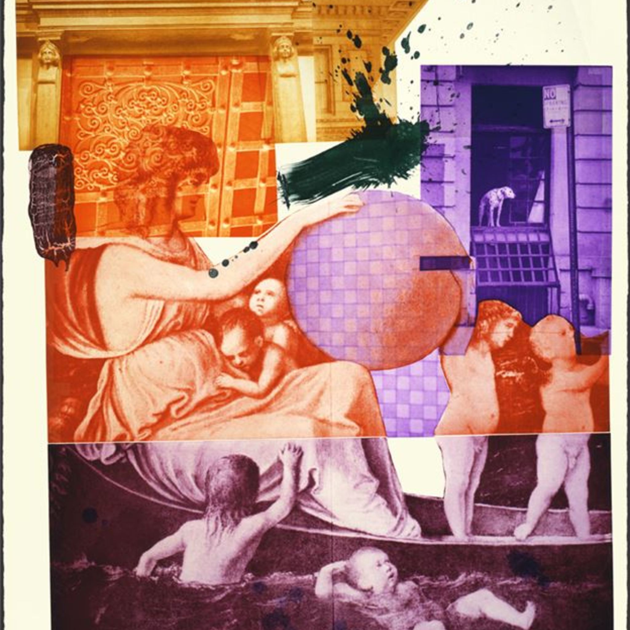 Workshop Collage in the style of pop art, the memory of Robert Rauschenberg