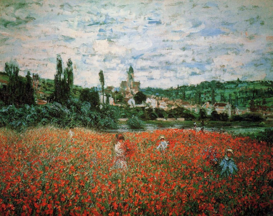 Creative activity “Poppy Fields Based on Works by K. Monet”